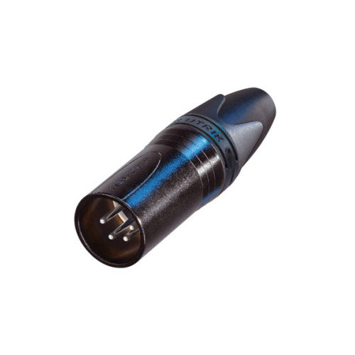 Neutrik NC4MXX-BAG Cable Mount XLR4M Connector (Black/Silver Contacts)