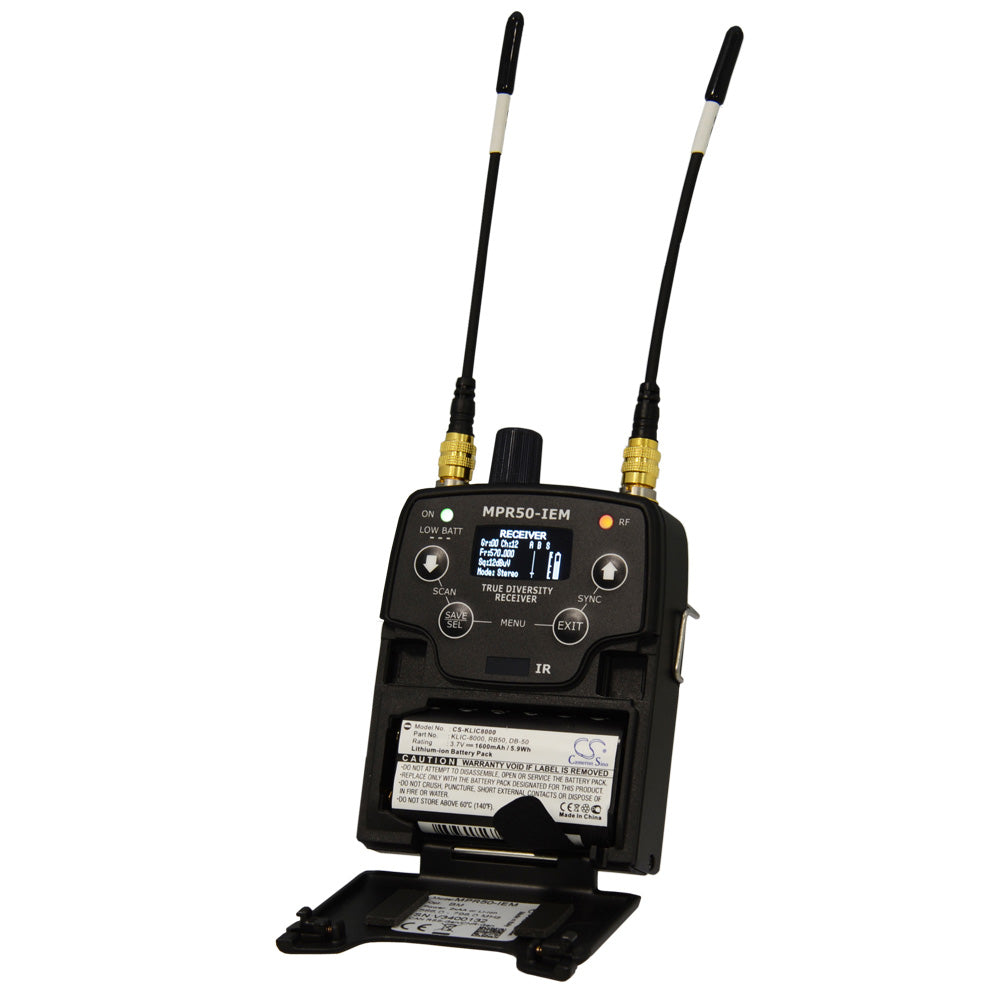 Wisycom MPR50-IEM - Compact True Diversity IEM Bodypack Receiver (Band N / 470-700 MHz)