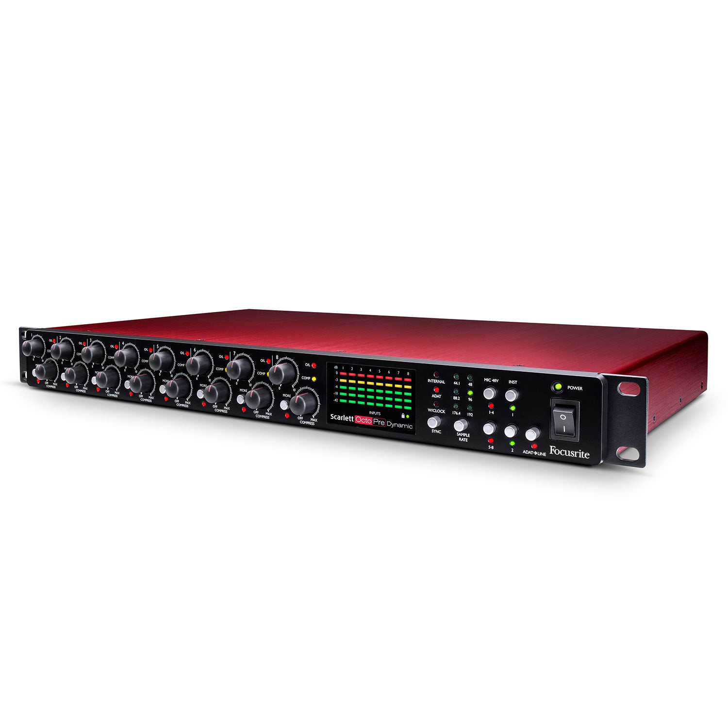 Focusrite Scarlett OctoPre Dynamic 8-Channel Microphone Preamplifier with ADAT Output