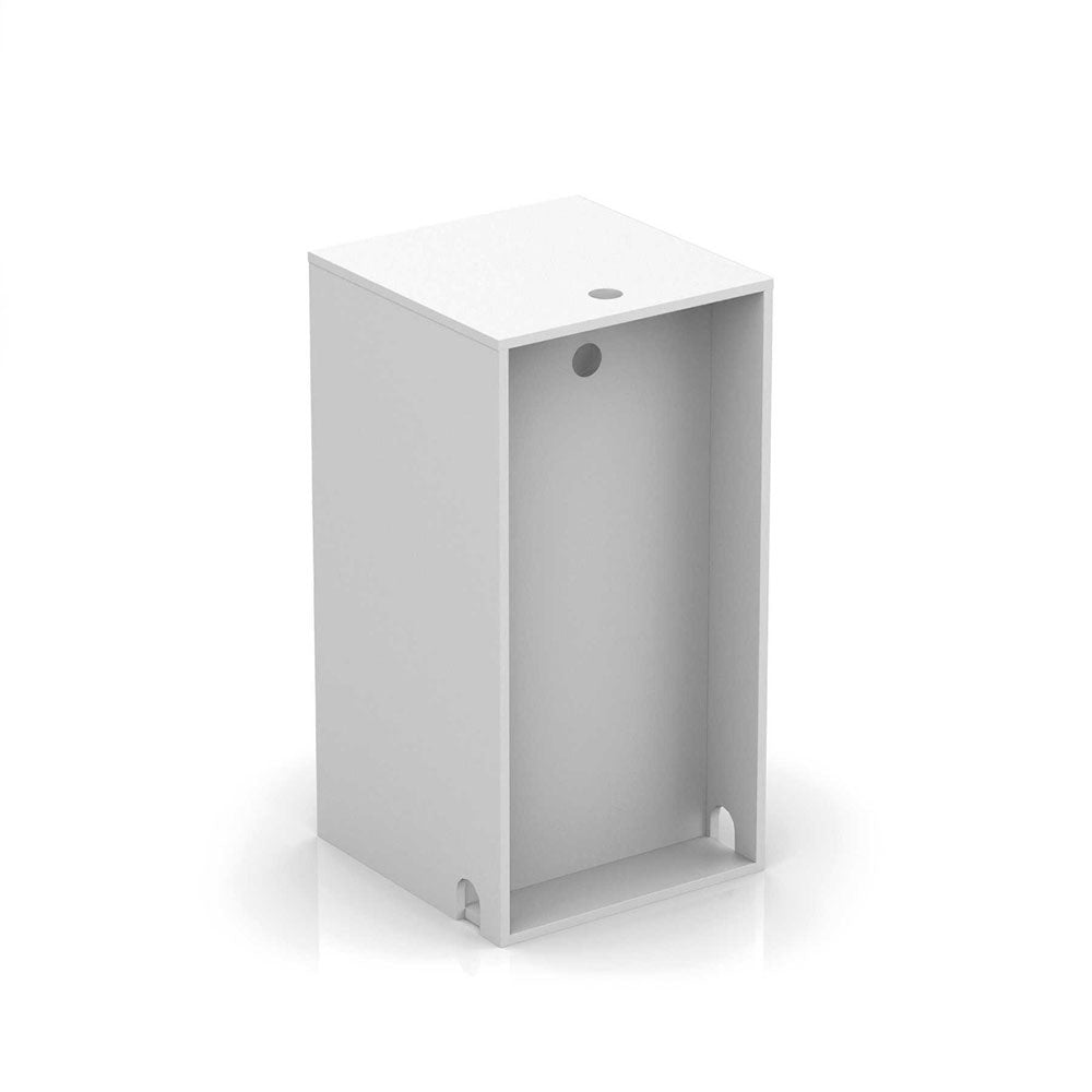 Glorious Modular Mix Rack - DJ Furniture with Storage (White)