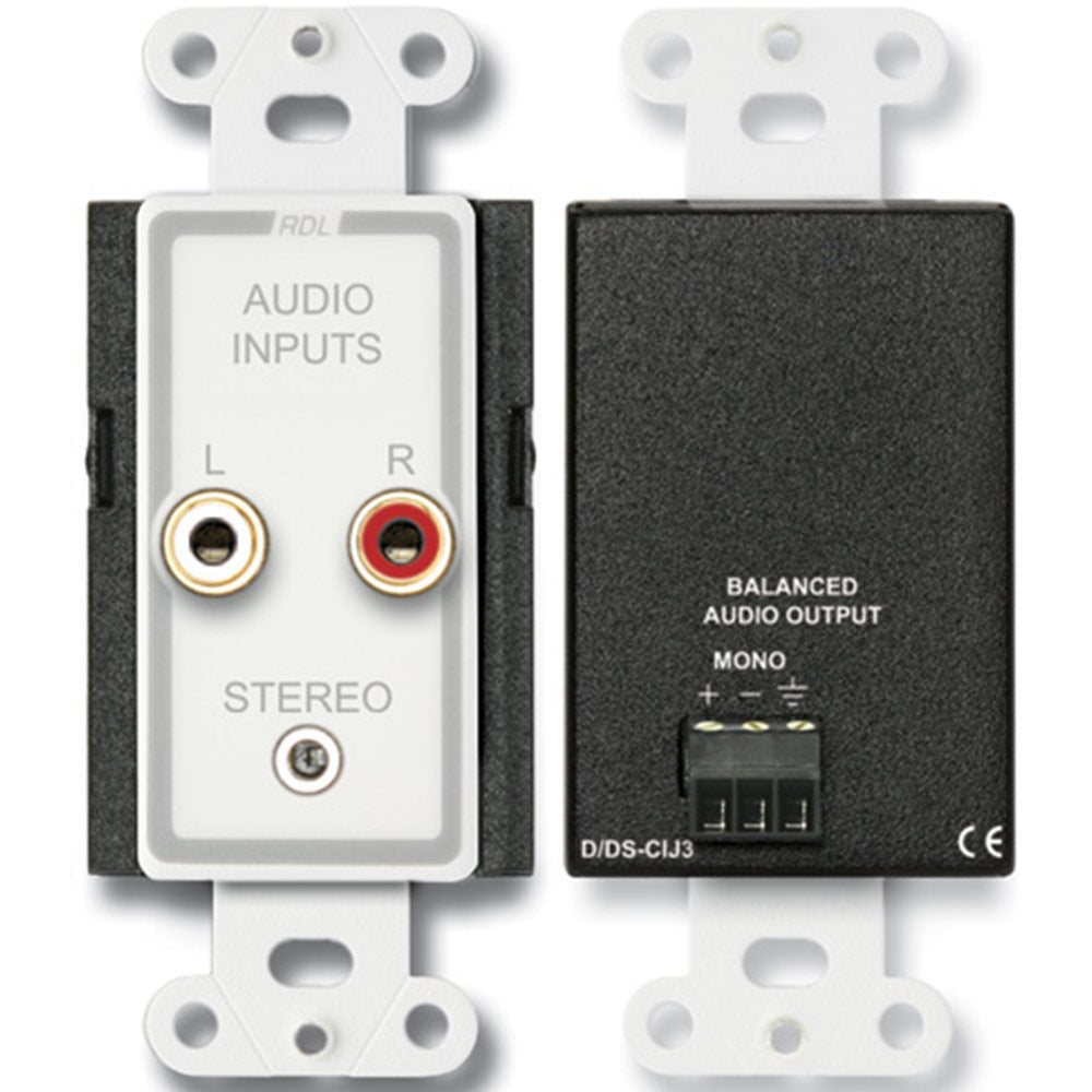 RDL D-CIJ3 Consumer Input Jacks _ Mono - Custom Engraving Option