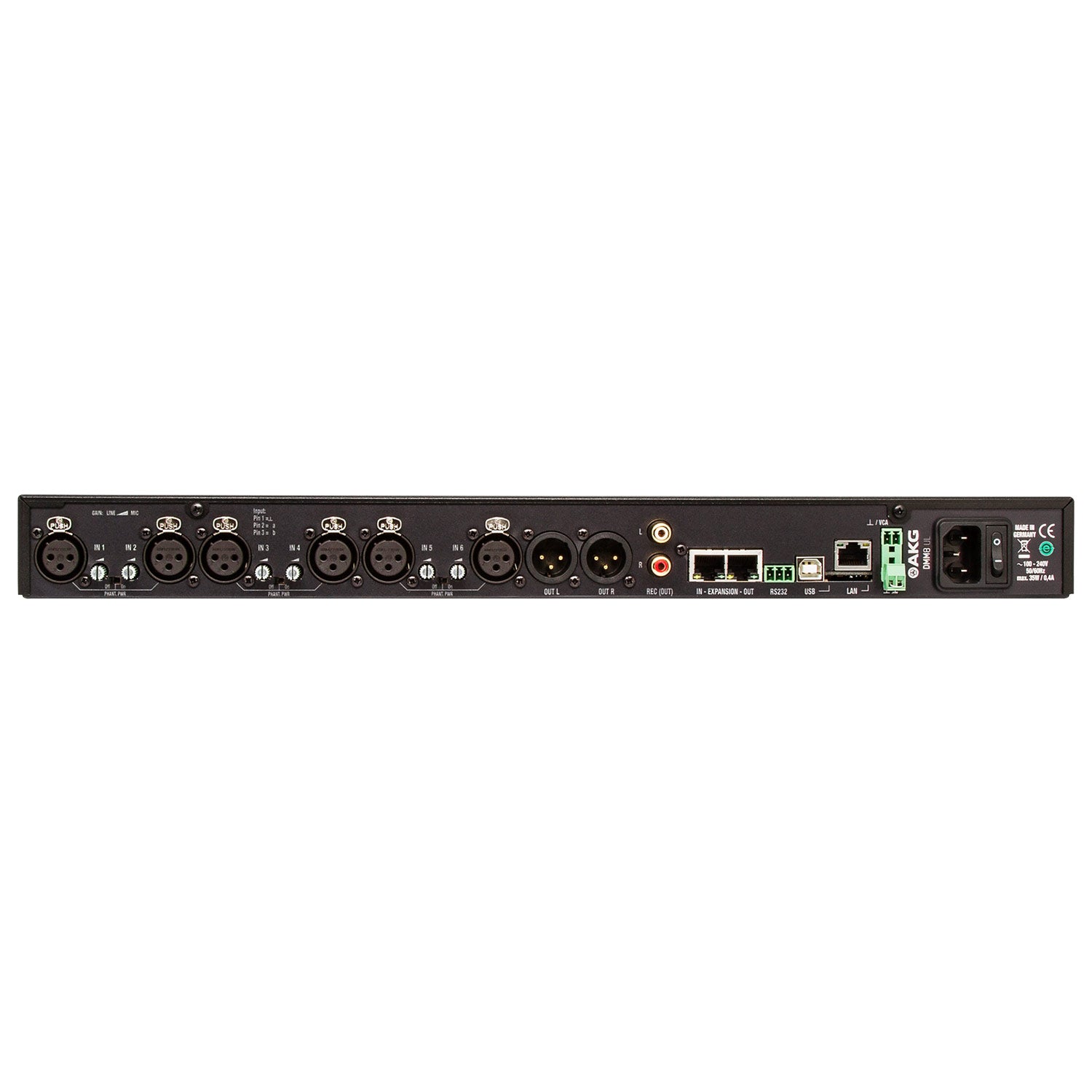 AKG DMM8 UL - Eight-Channel Automatic Microphone Mixer with LAN and AMX Control