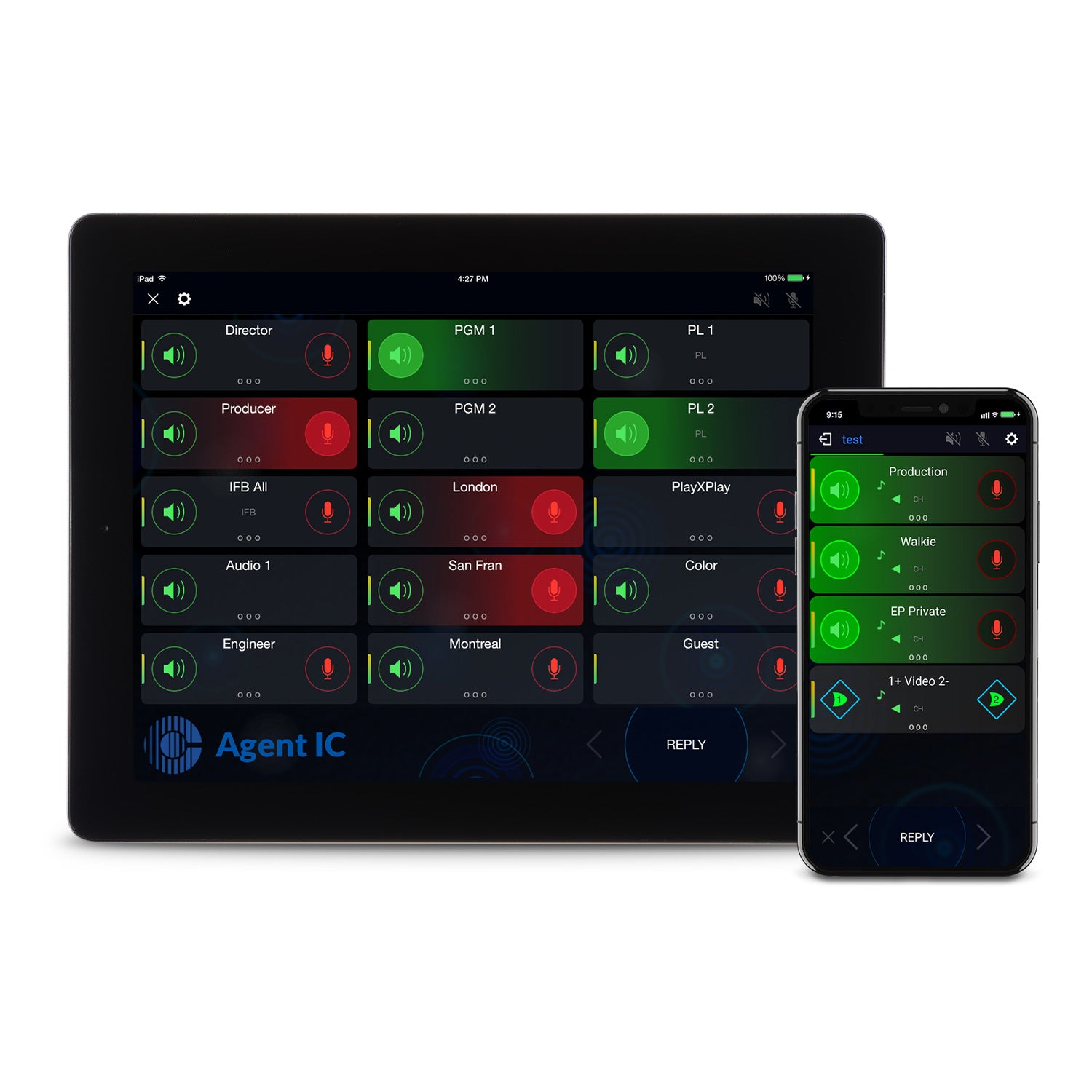 Clear-Com A-IC-HX8-1Y - Agent-IC Virtual Intercom Mobile App for Eclipse HX (8 User / 1 Year New Subscription)