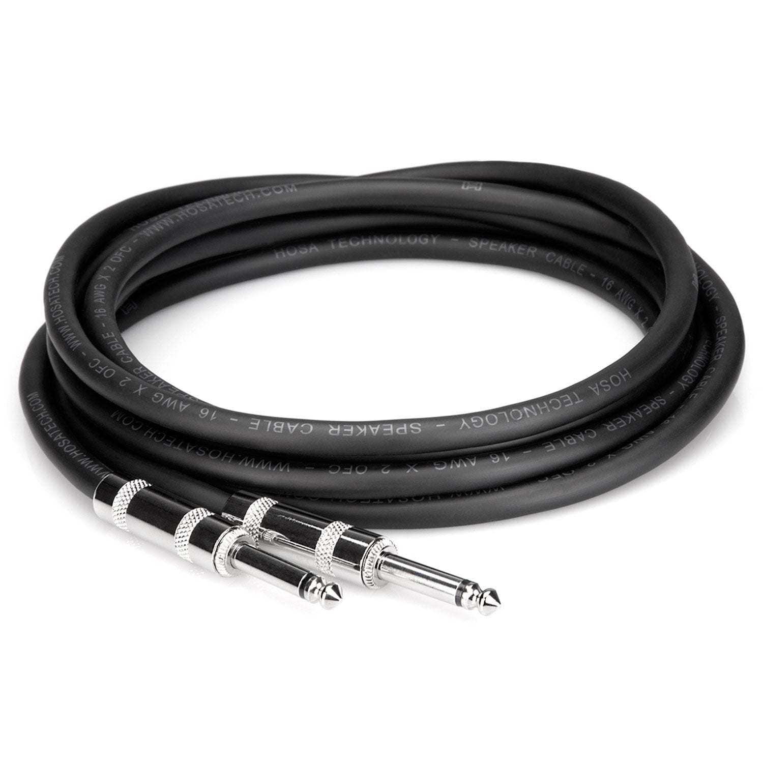 Hosa SKJ-610 Speaker Cable, Hosa 1/4 inch TS to Same, 10 feet