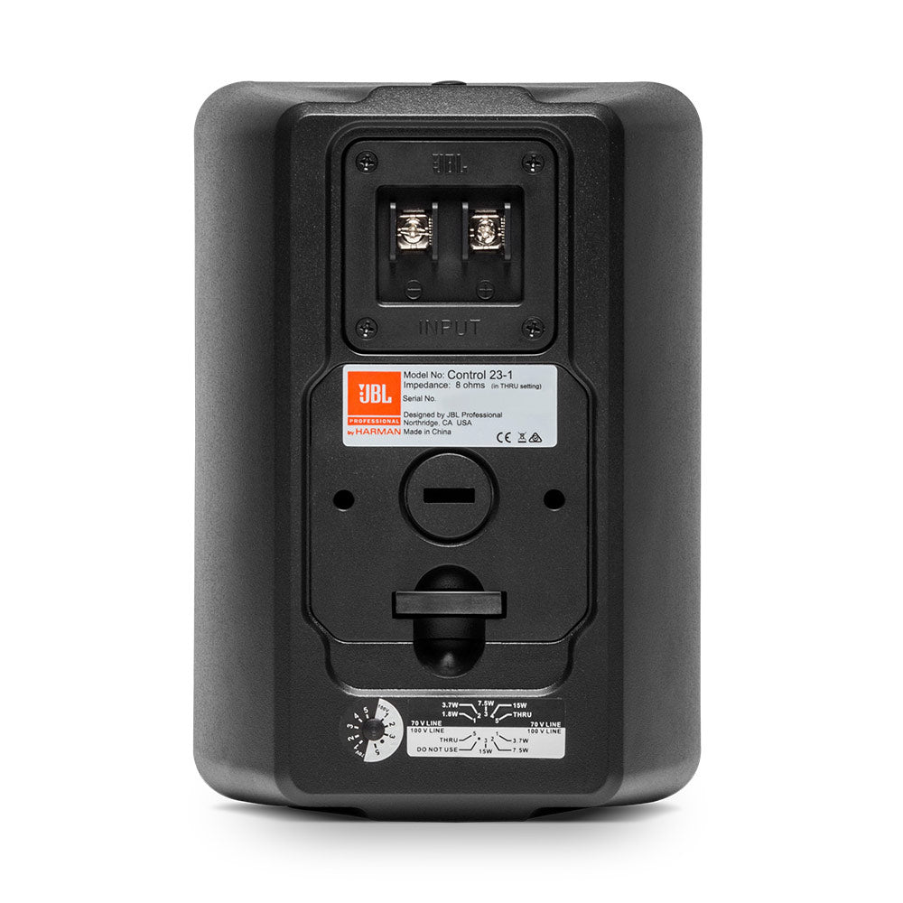 JBL Control 23-1 Ultra Compact Indoor/Outdoor Loudspeaker (Black)