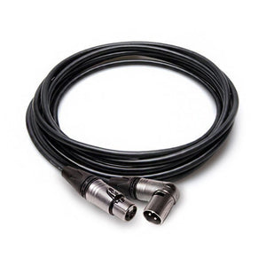 Hosa MXX-001.5SR Camcorder Microphone Cable, Neutrik XLR3F to Right-angle XLR3M, 1.5 feet