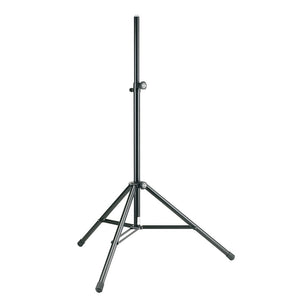 K + M 214/6 Adjustable 110 Pound Capacity Tripod Speaker Stand - Black