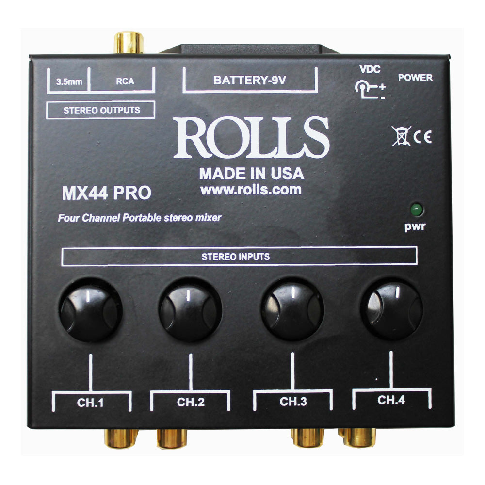 Rolls MX44 PRO 4-Channel Stereo Mixer