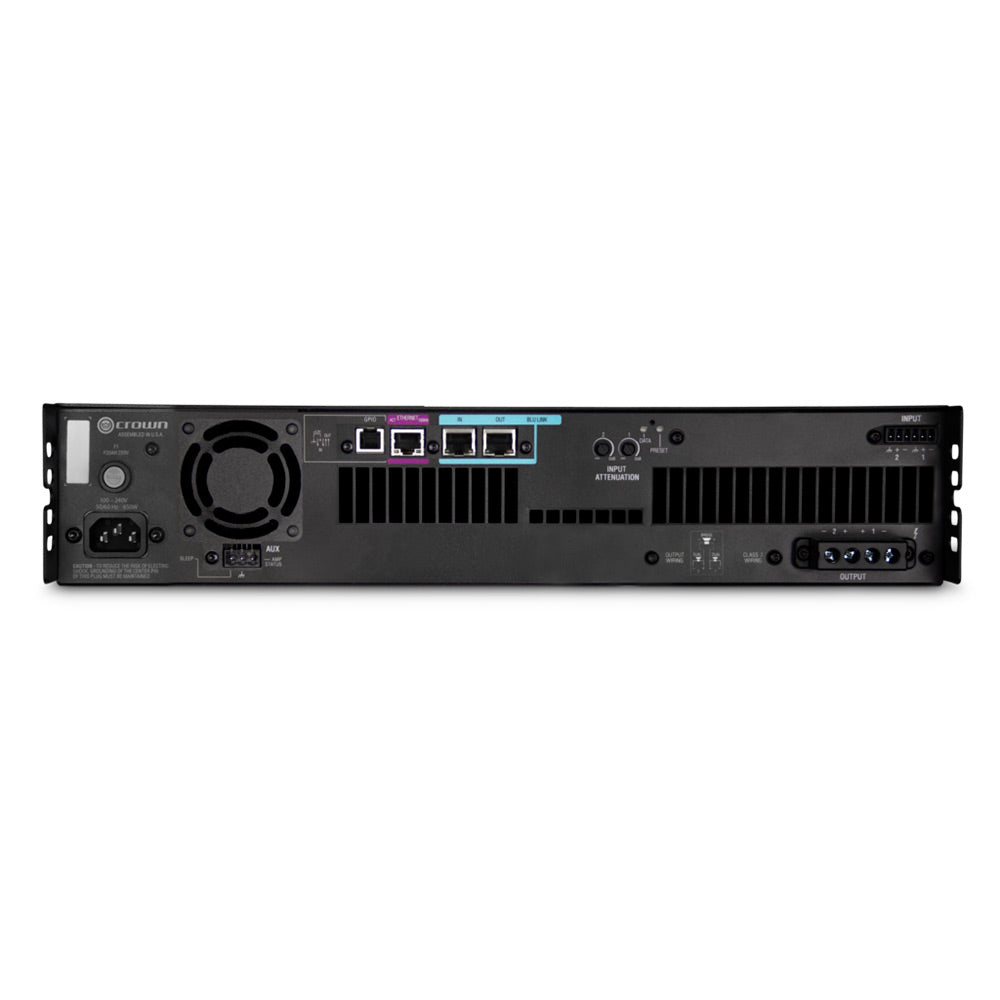 Crown DCi 2|1250N Two-Channel 1250W @ 4 Ohm Power Amplifier with BLU link, 70V/100V