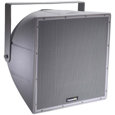 Community R.5COAX99T R Series 2-Way 12" 200 Watt 70/100V Coaxial Wide All Weather Loudspeaker - Grey
