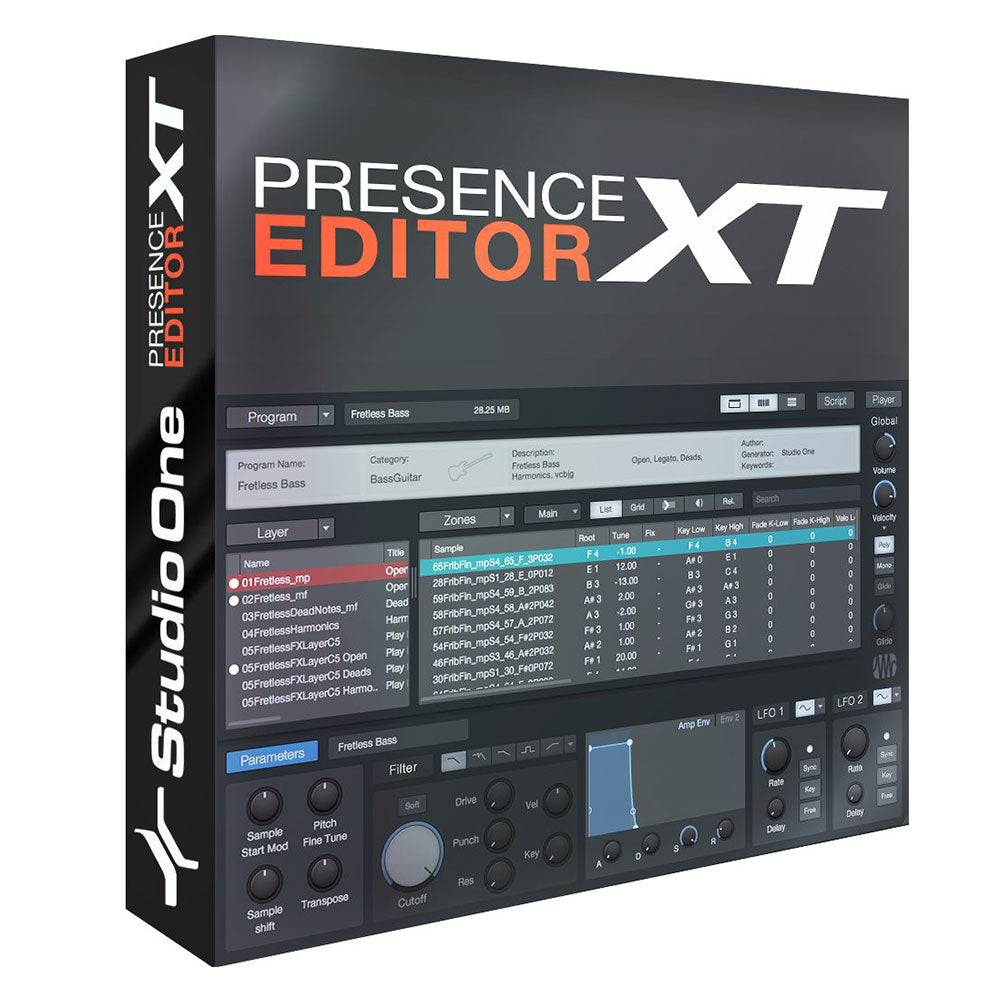 PreSonus Presence XT Editor - Add-On for Studio One