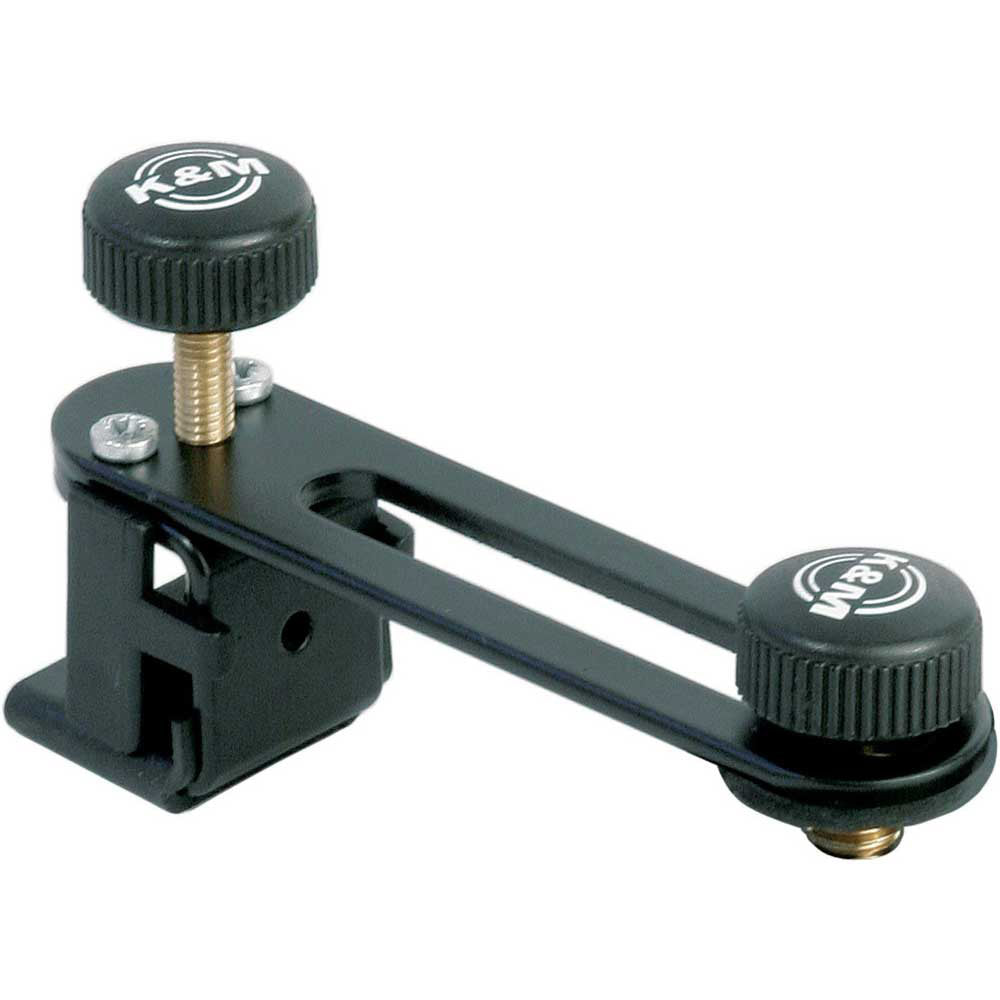 K + M 24035 Drum Rim Microphone Mount (Black)