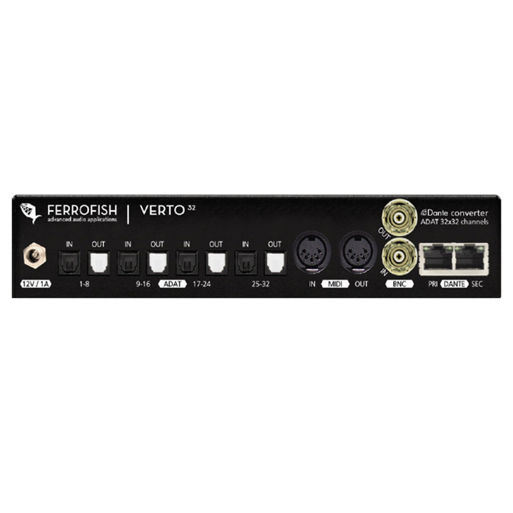 Ferrofish Verto 32 - 32-Channel ADAT to Dante Converter