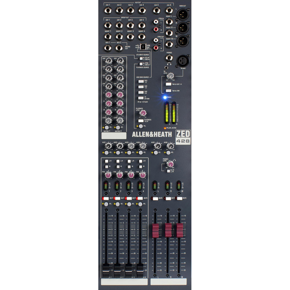 Allen and Heath ZED-428 Live/Recording Mixing Console (with USB)