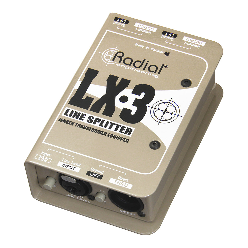 Radial Engineering LX-3 Passive Line Splitter with Jensen Transformer