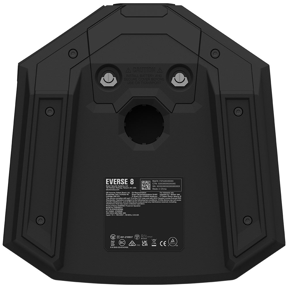 Electro-Voice EVERSE 8 - Weatherized Battery Powered PA Loudpspeaker (Black)