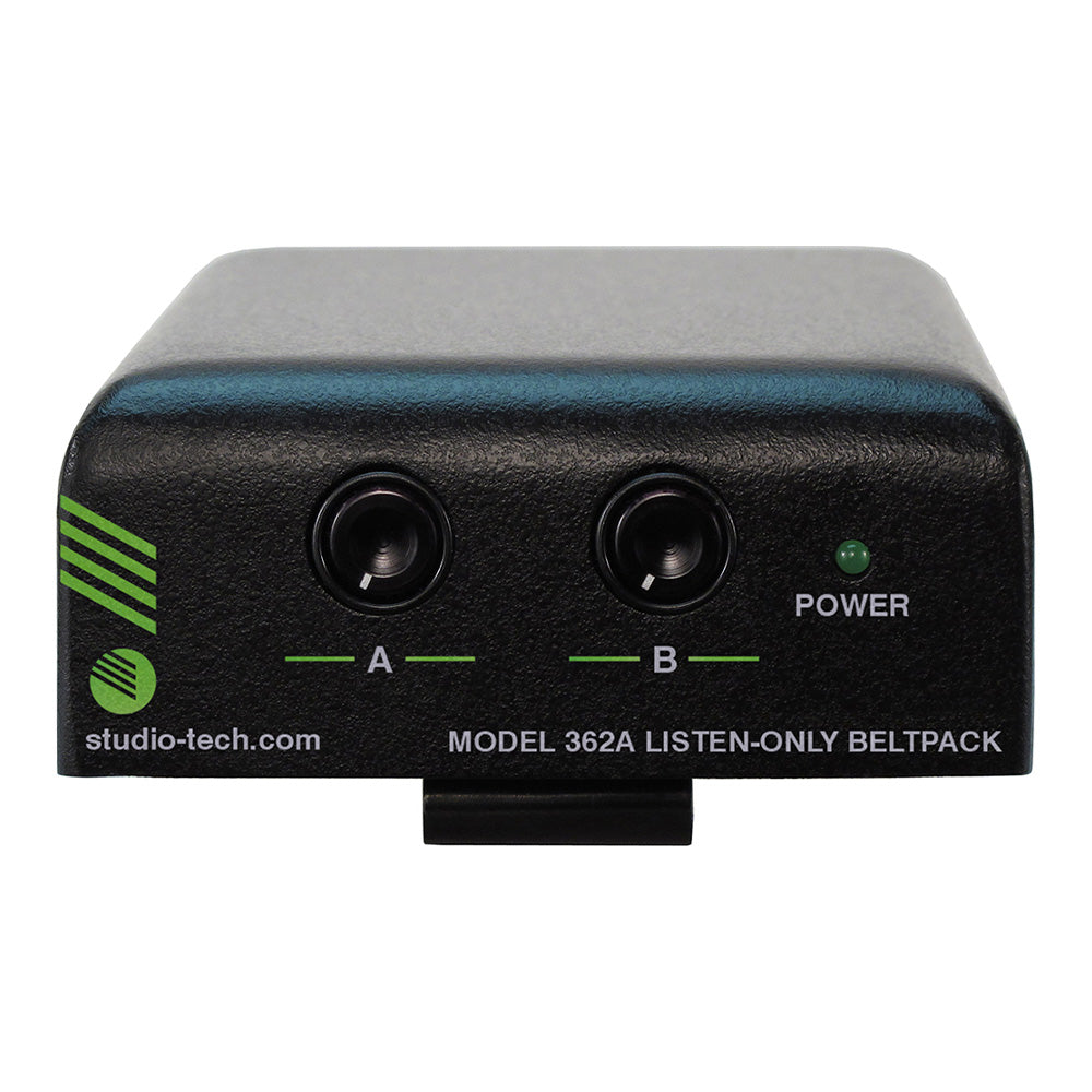 Studio Technologies Model 362A - Listen-Only Dante Intercom Beltpack