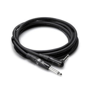 Hosa HGTR-020R REAN Straight to Right-angle Pro Guitar Cable, 20 feet