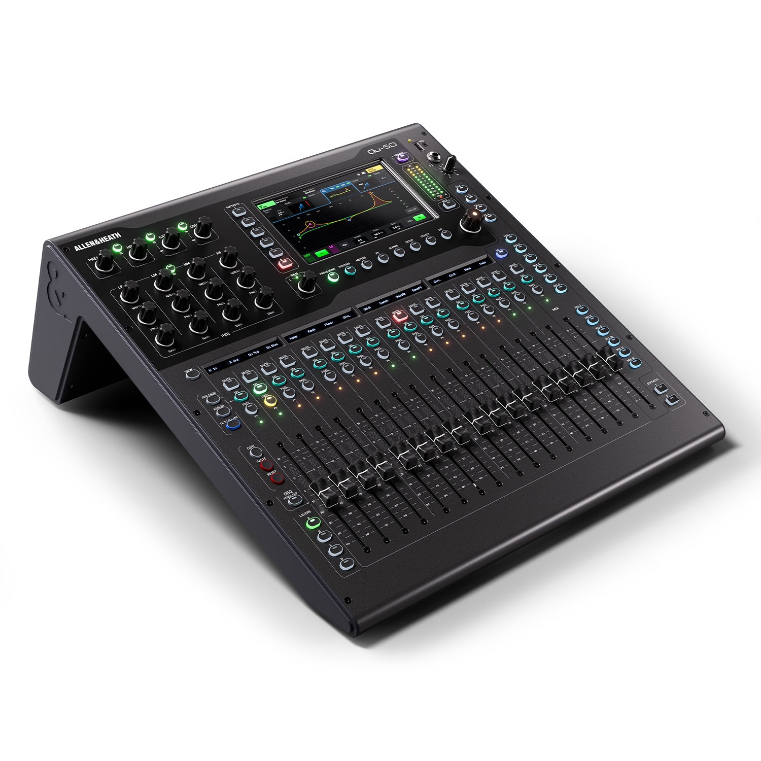 Allen and Heath Qu-5D - 16+1 Fader 38-Input Digital Mixer with Dante