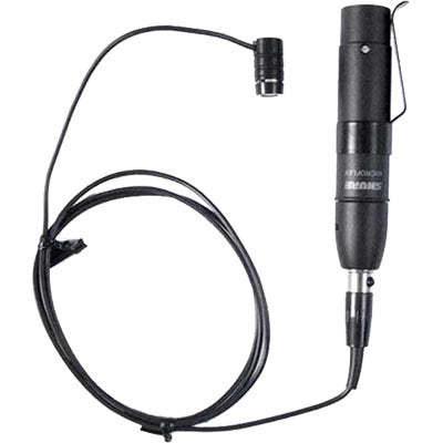 Shure MX185 Microflex Cardioid Condenser Lavalier Microphone TA4F with XLR Beltpack Preamp