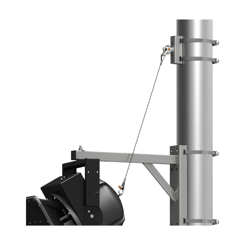 Adaptive Technologies PM-SAFETY-6DOWN - PoleStar Series Galvanized Safety Cable Anchor Point