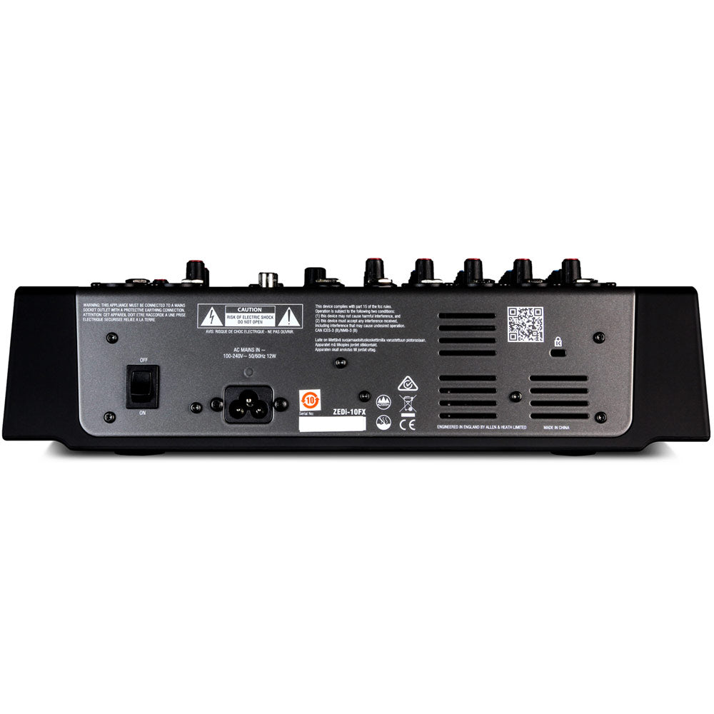 Allen and Heath ZEDi10FX Hybrid Compact Mixer and 4x4 USB Interface with Effects