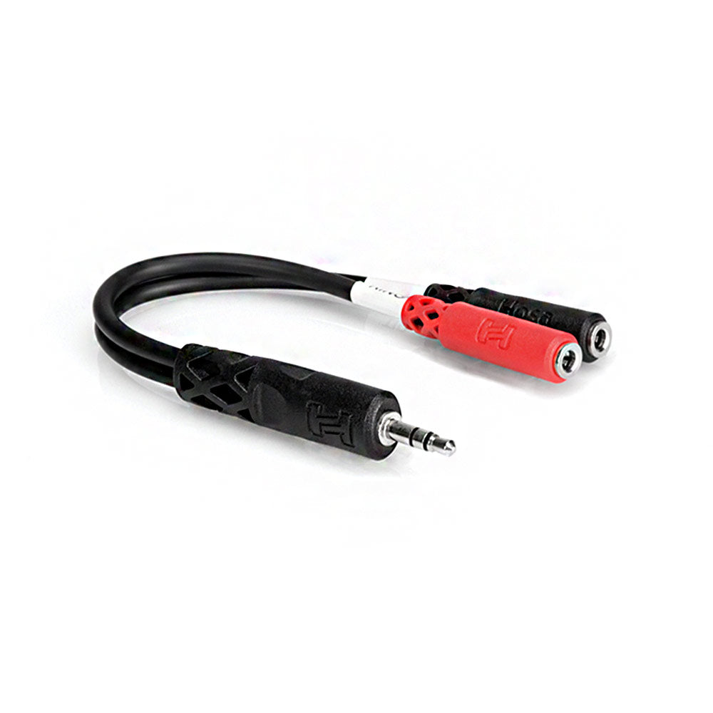 Hosa YMM-261 Stereo 3.5mm to Two Mono 3.5mm Y-Cable