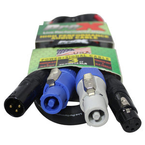 ProX XCPWC14XLR03 3FT. Jumper Powercon And XLR Link Cable