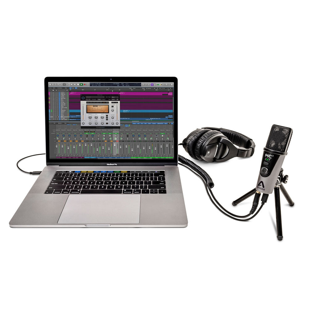 Apogee MiC Plus - USB or iOS Condenser Microphone with Headphone Out