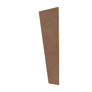 Auralex SonoSuede 16x48x2 Inch Left Trapezoid Panel (Brown/Straight Edge)