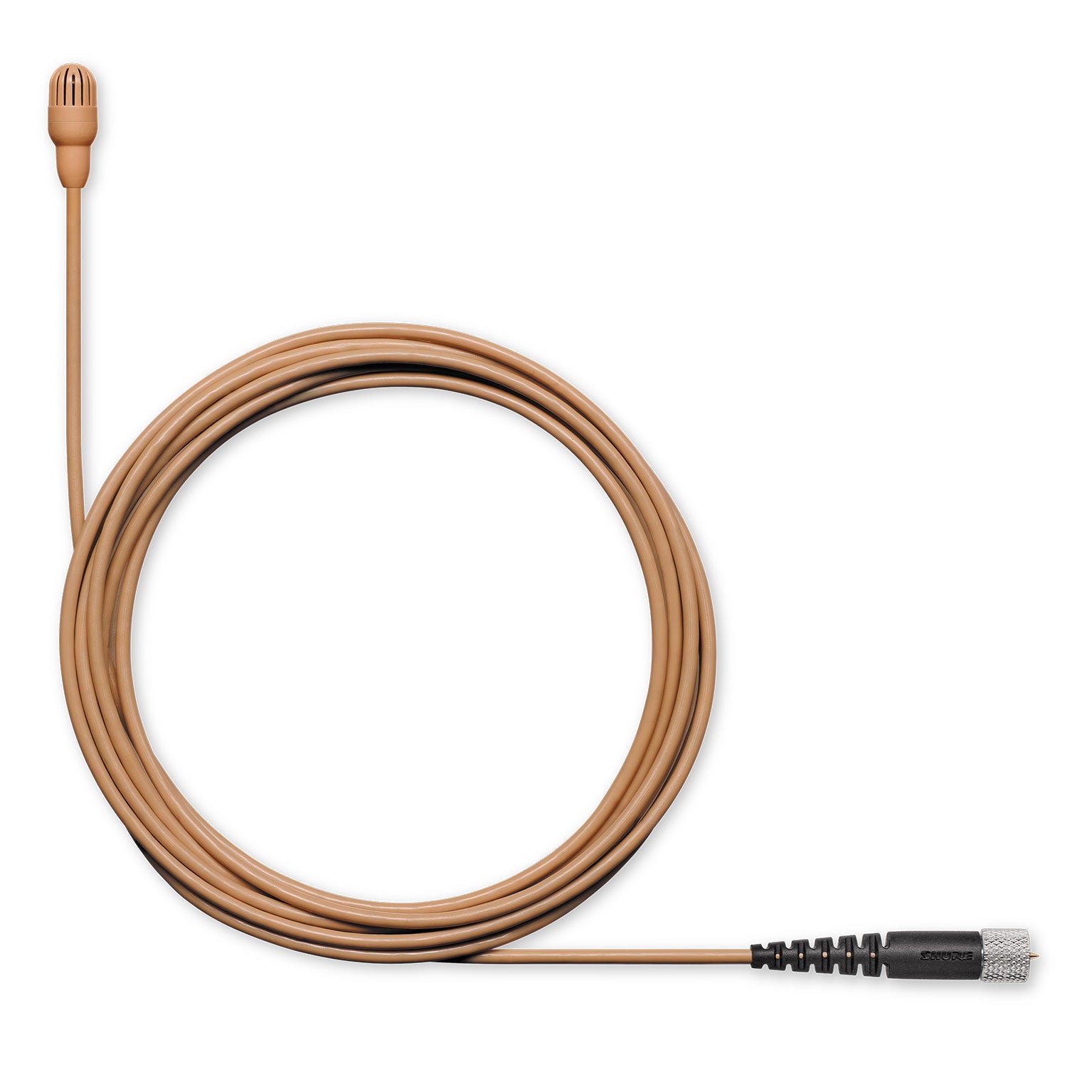 Shure TwinPlex TL47C/O-MDot-A Subminiature Lavalier Microphone (Low Sens, MDot, Cocoa)