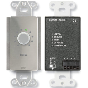 RDL DS-RLC10 Remote Level Control in Decora Wall Plate (Stainless) - Custom Engraving Option