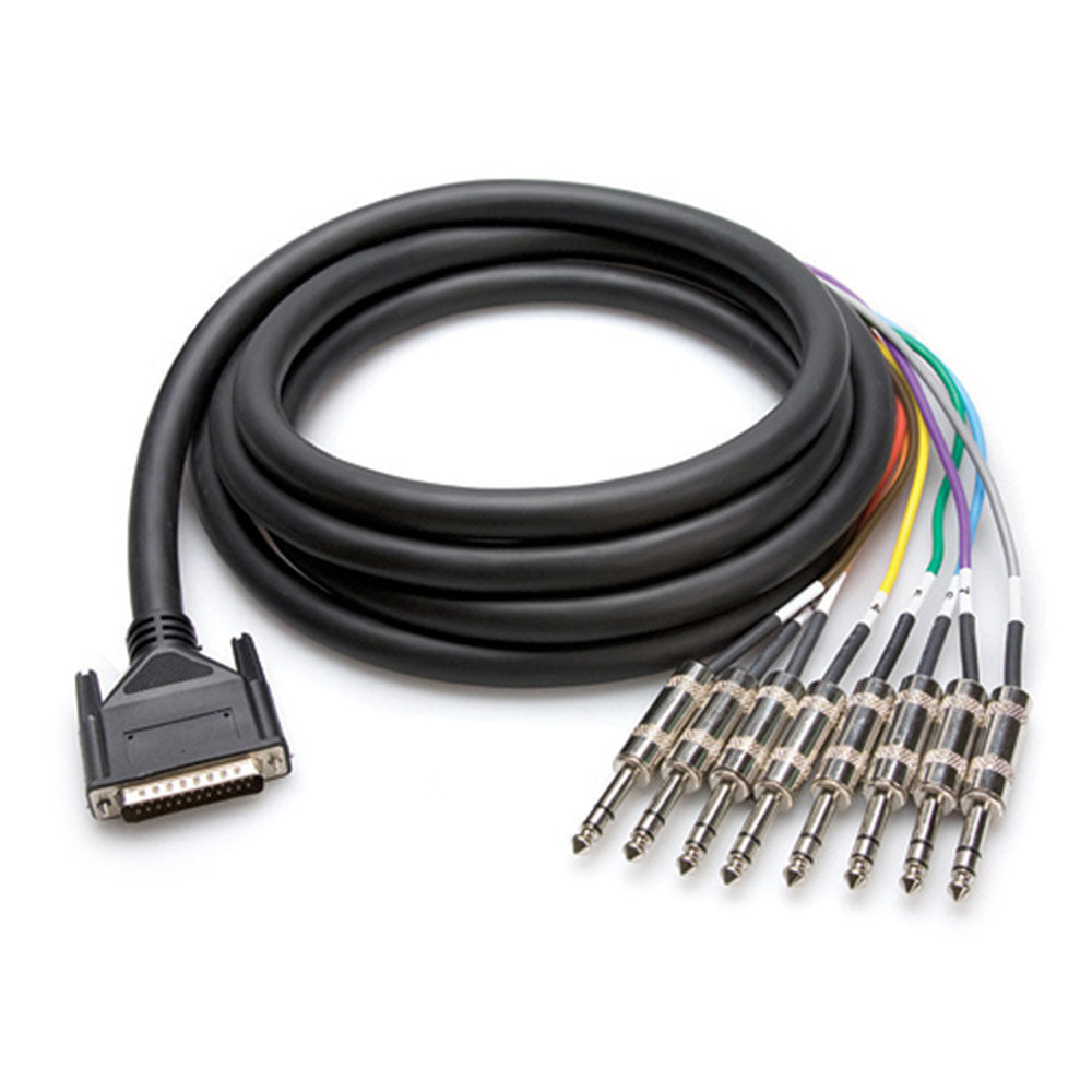 Hosa DTP-802 Balanced Snake, DB25 to 1/4 inch TRS, 6.6 feet