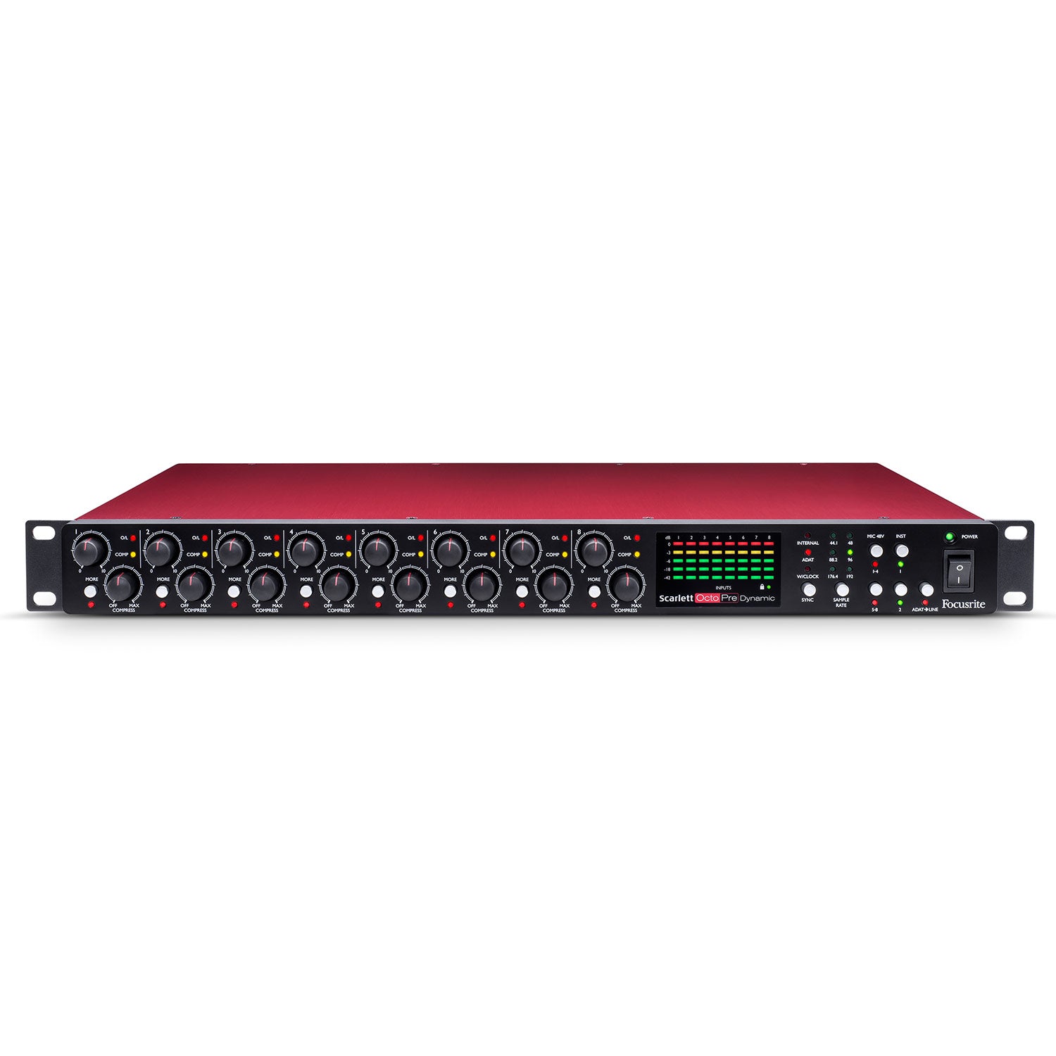 Focusrite Scarlett OctoPre Dynamic 8-Channel Microphone Preamplifier with ADAT Output