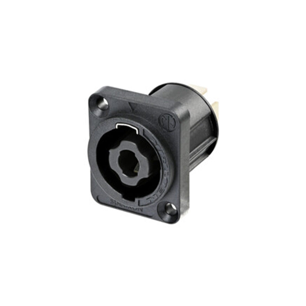 Neutrik NL4MPXX-UC - SpeakON Upper Current 4-Pole Male Chassis Receptacle (Faston Tabs)