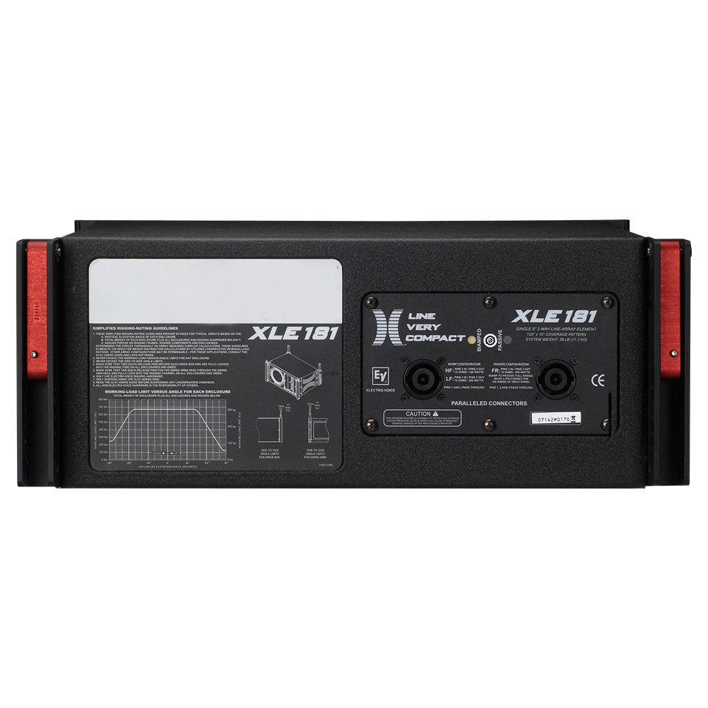 Electro-Voice XLE181-FGB - 2-Way Compact Line Array Loudspeaker (Black / Fiberglass)