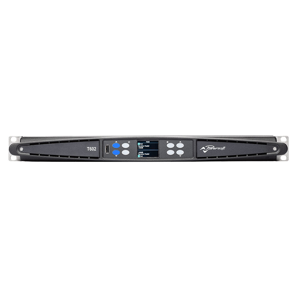 Powersoft T602 - 6000W / 2-Channel High-Performance Amplifier with DSP and Dante