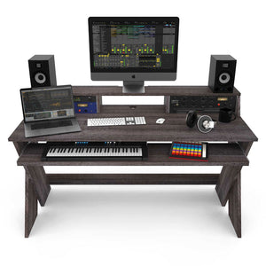 Glorious Sound Desk Pro - Production or Editing Studio Desk (Walnut)