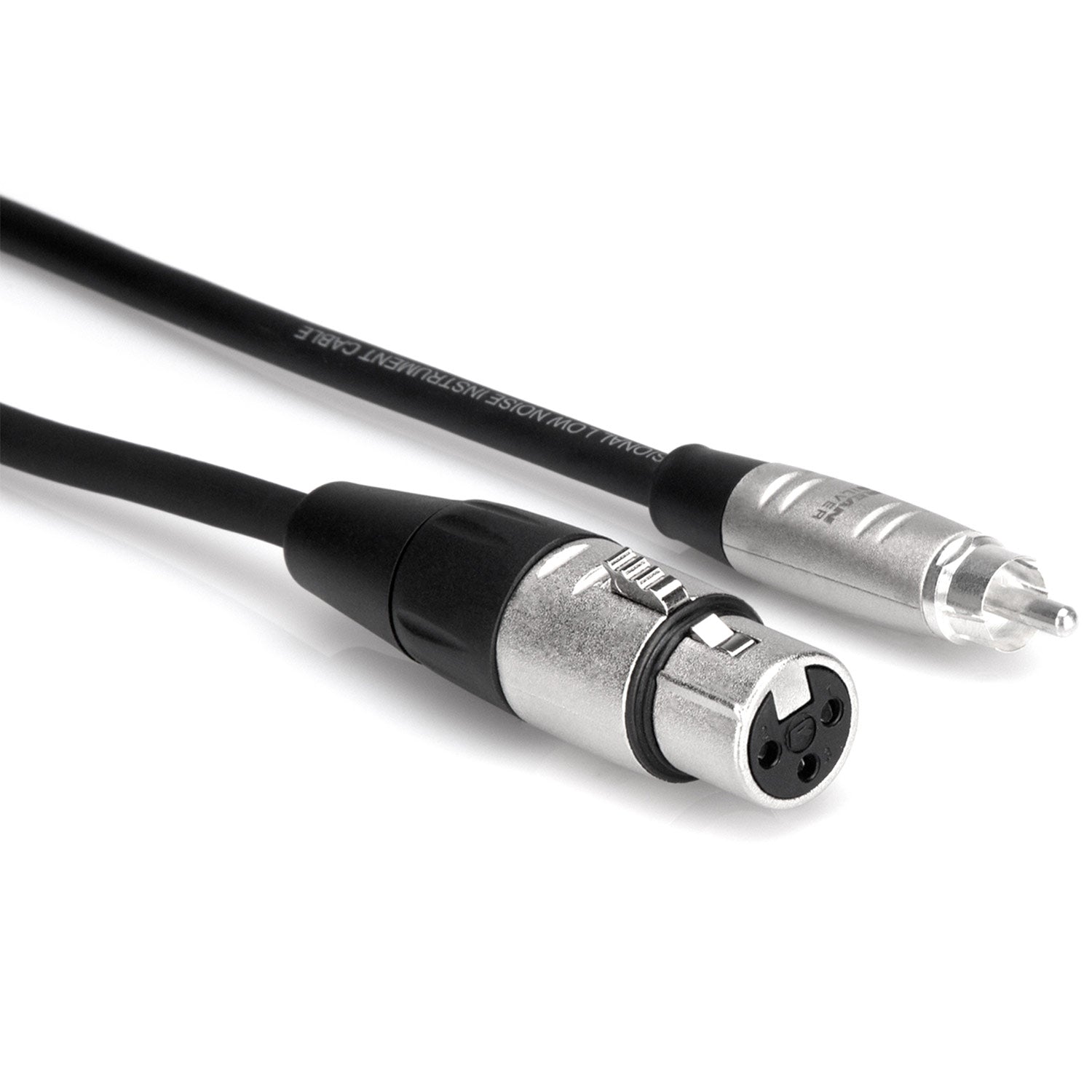 Hosa HXR-005 Pro Unbalanced Interconnect, REAN XLR3F to RCA, 5 feet