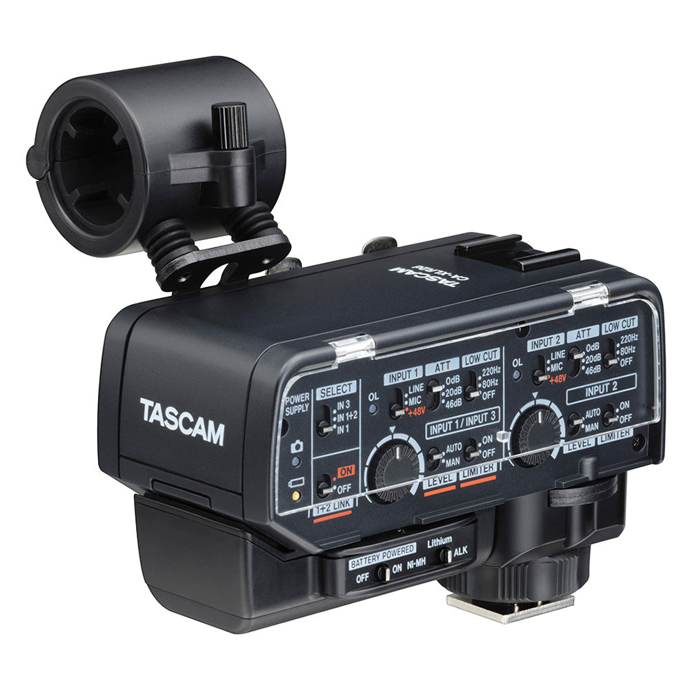 Tascam CA-XLR2D-AN - CA-XLR2d XLR Microphone Adapter for Mirrorless Cameras (Nikon)