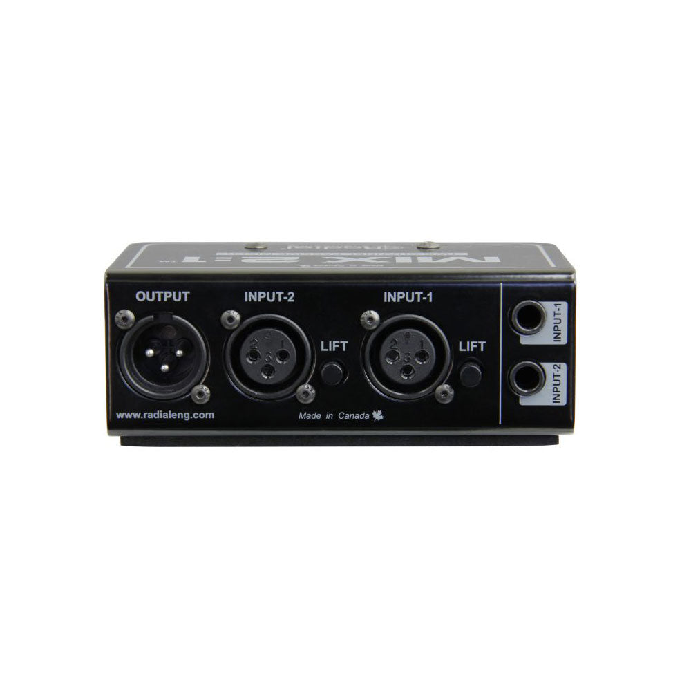 Radial Engineering MIX 2:1 Two-Channel Audio Combiner and Mixer
