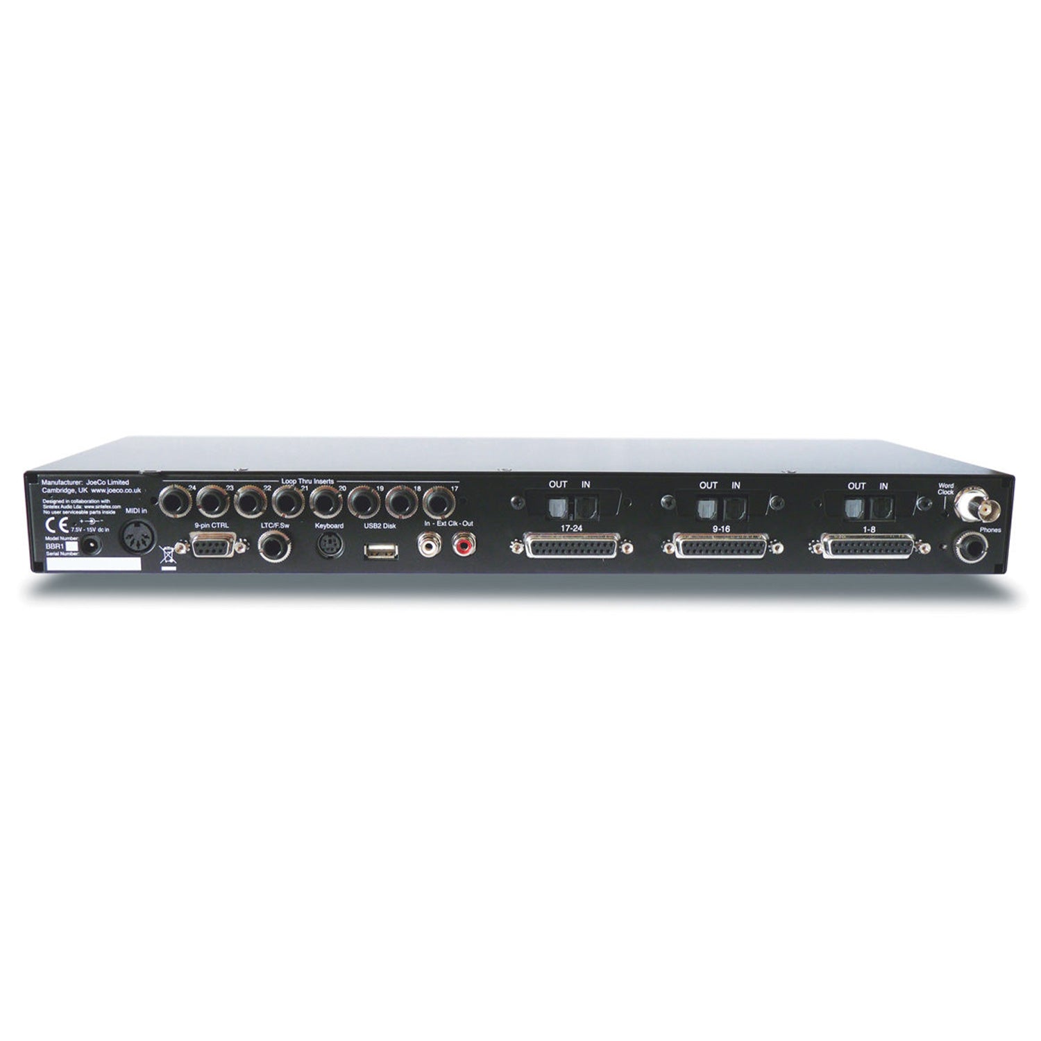 JoeCo BBP1A - BlackBox 24-Track Digital Player (ADAT / Unbalanced Analog)