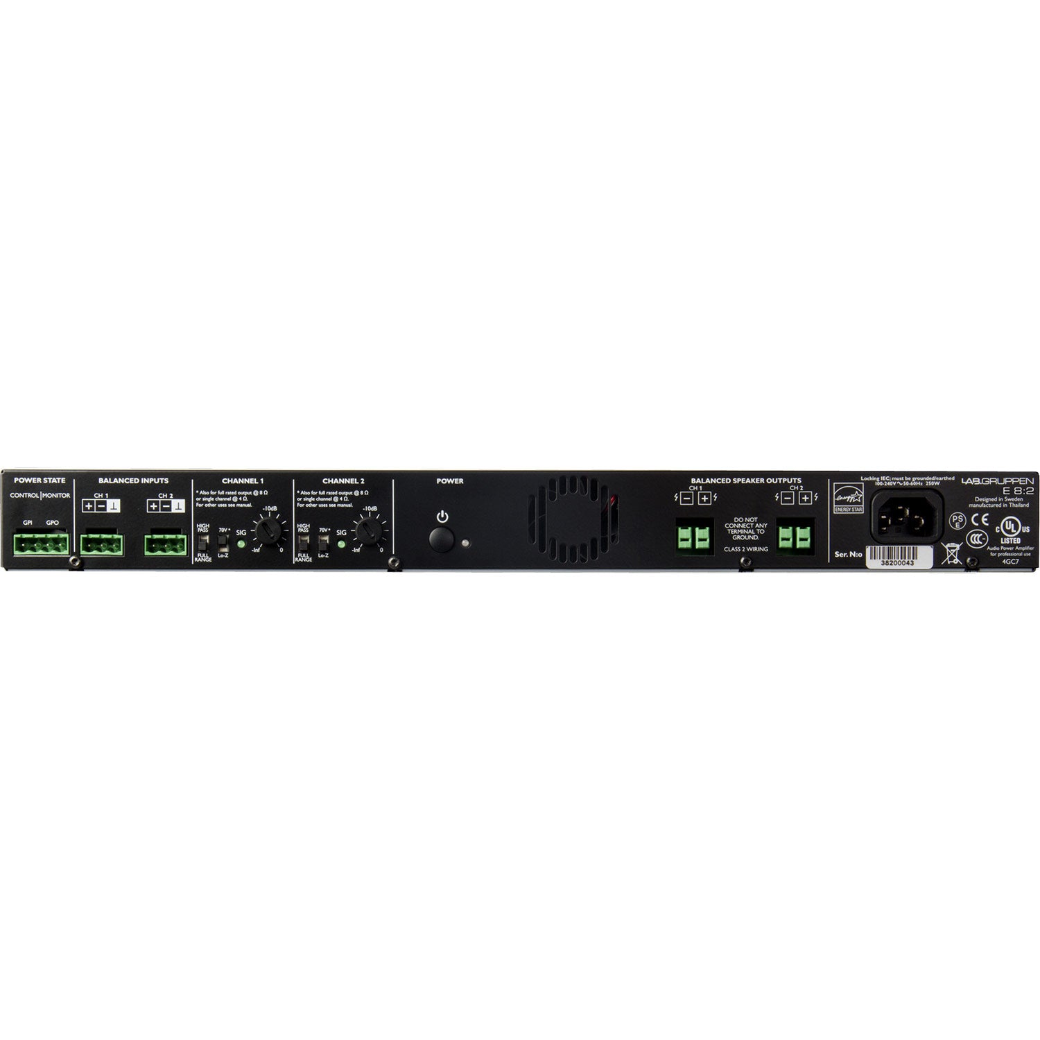 Lab Gruppen E 8:2 2-Channel Amplifier