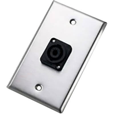Neutrik 104L Single Wallplate with Female Speakon Connector