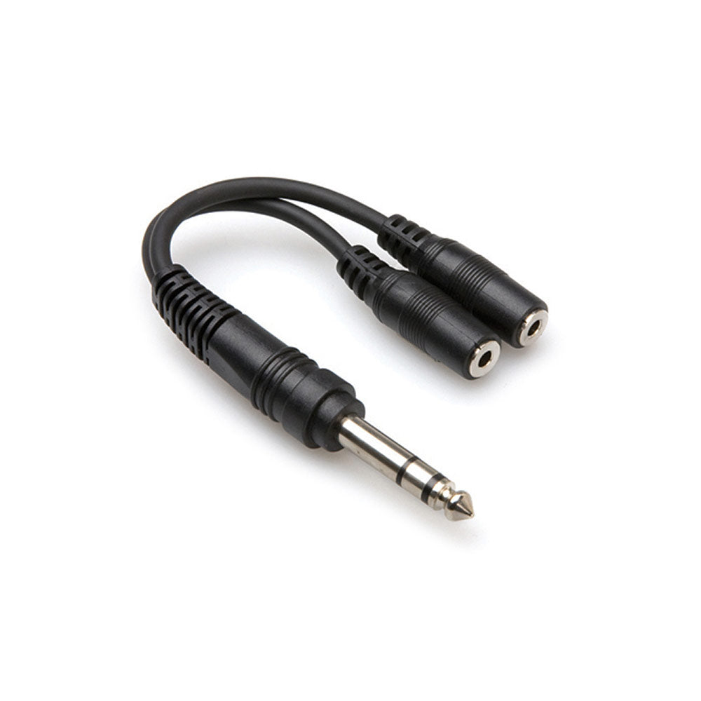 Hosa YMP-234 1/4 inch TRS to Dual 3.5 mm TRSF Y-Cable