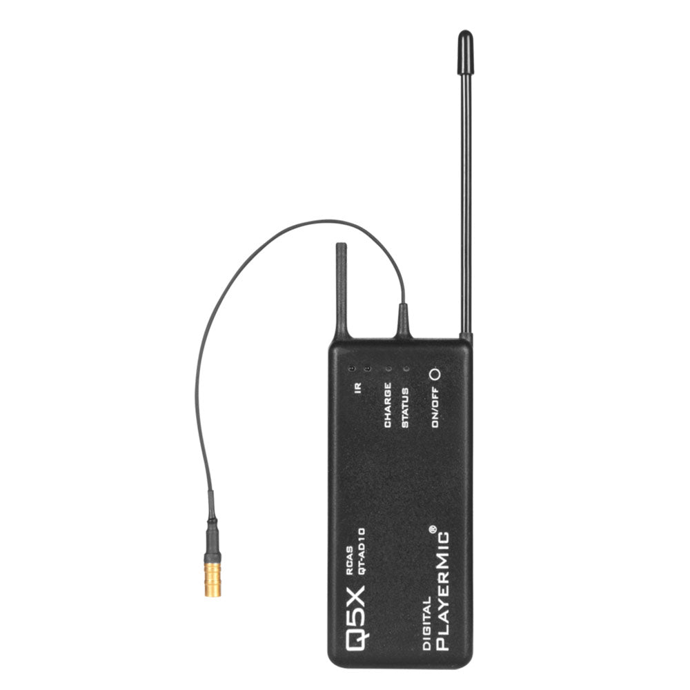 Shure Q5X QT-AD10P PLAYERMIC Flexible Rubber Bodypack Transmitter (G56 Band / 470-636 MHz)