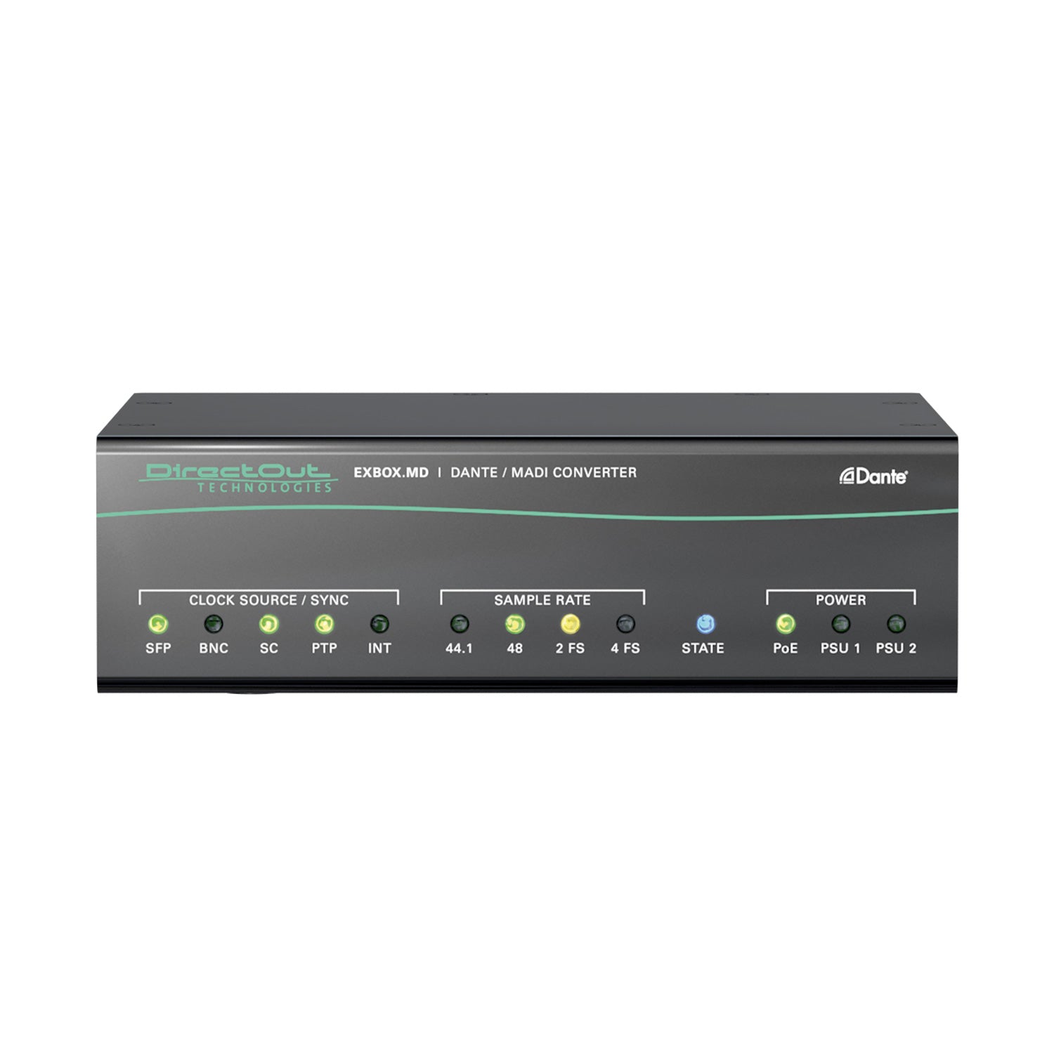 DirectOut EXBOX.MD MKII - 64-Channel Dante to MADI Converter with FastSRC