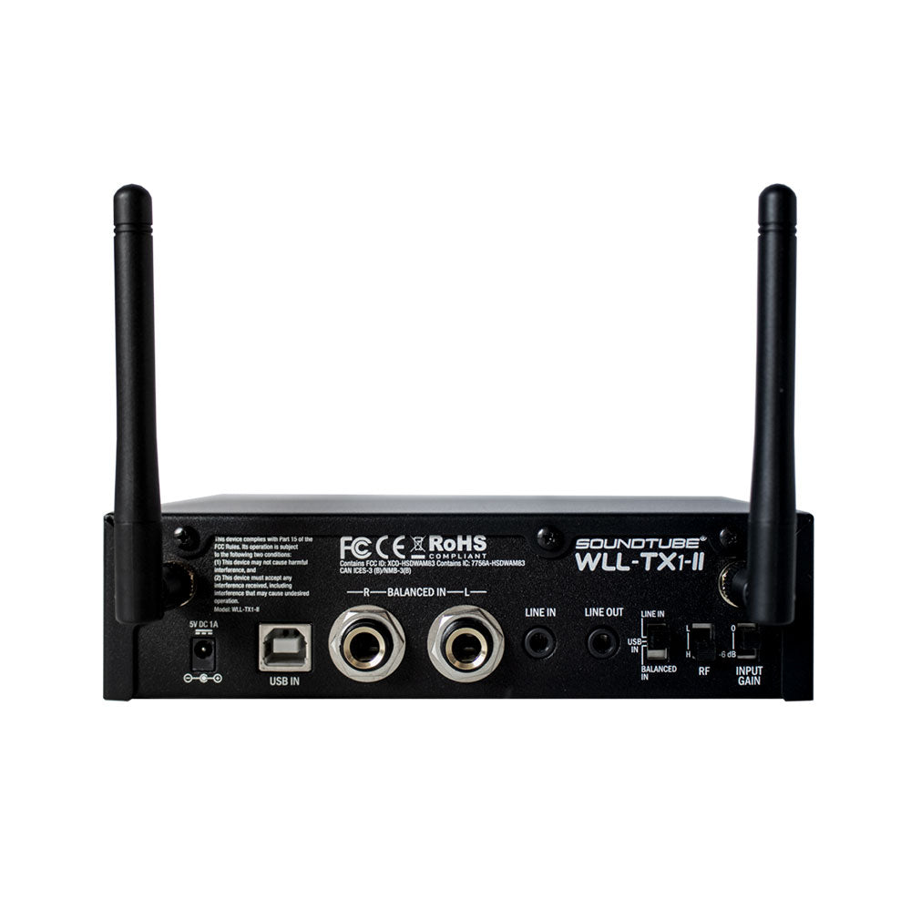 Soundtube WLL-TR-1P-II - TriBand Wireless Audio Transmitter and Receiver