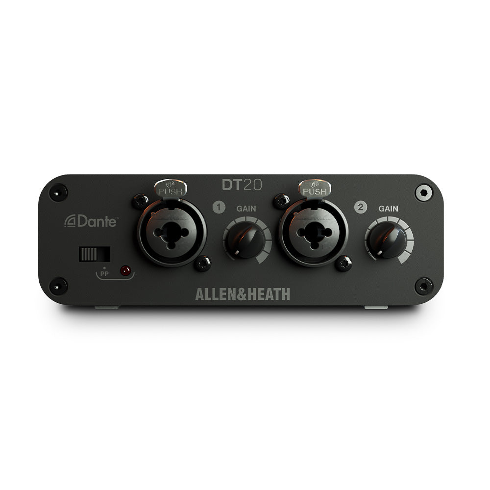 Allen and Heath DT-20-X - Analog to Dante Input Interface with Feet and PSU