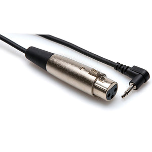 Hosa XVM-305F Microphone Cable (XLRF to 3.5MM Male, 5 Foot)